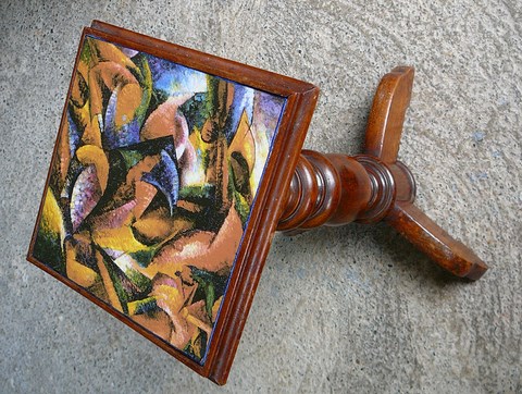 renovation dessus de gueridon en ceramique 